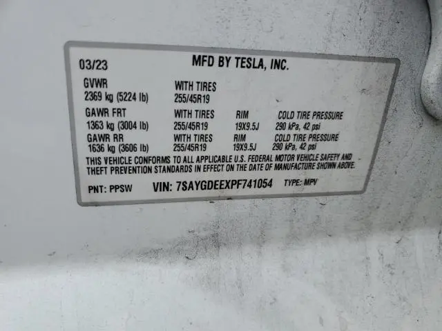 2023 TESLA MODEL Y   