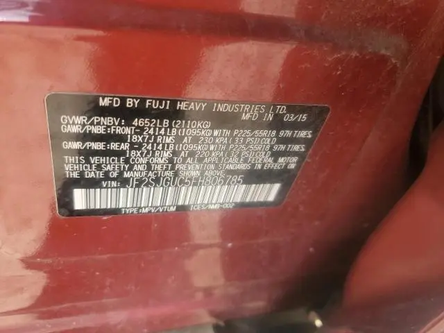 2015 SUBARU FORESTER 2.0XT TOURING  