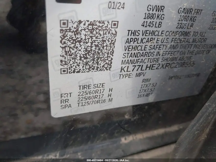 2024 CHEVROLET TRAX FWD LT
