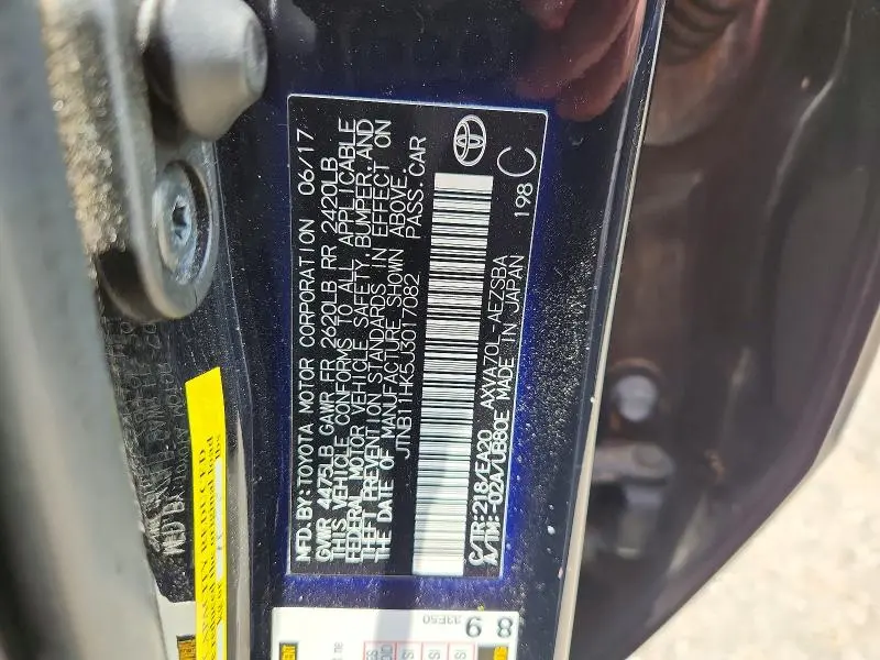 2018 TOYOTA CAMRY SE  