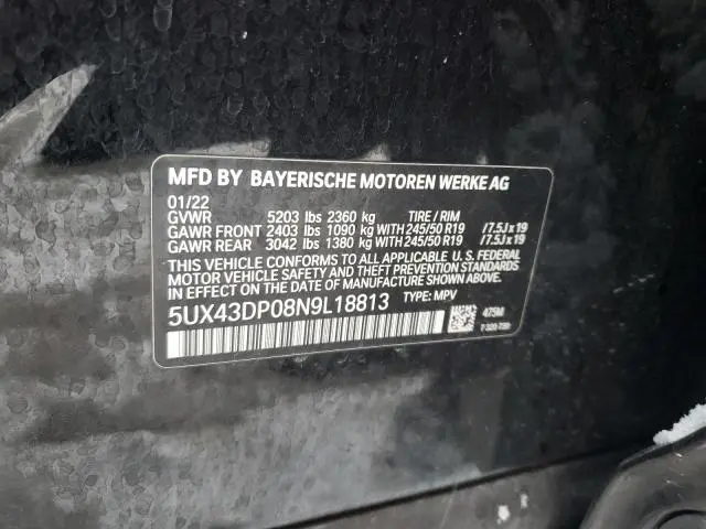 2022 BMW X3 SDRIVE30I  