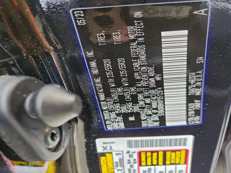 2023 TOYOTA HIGHLANDER L  