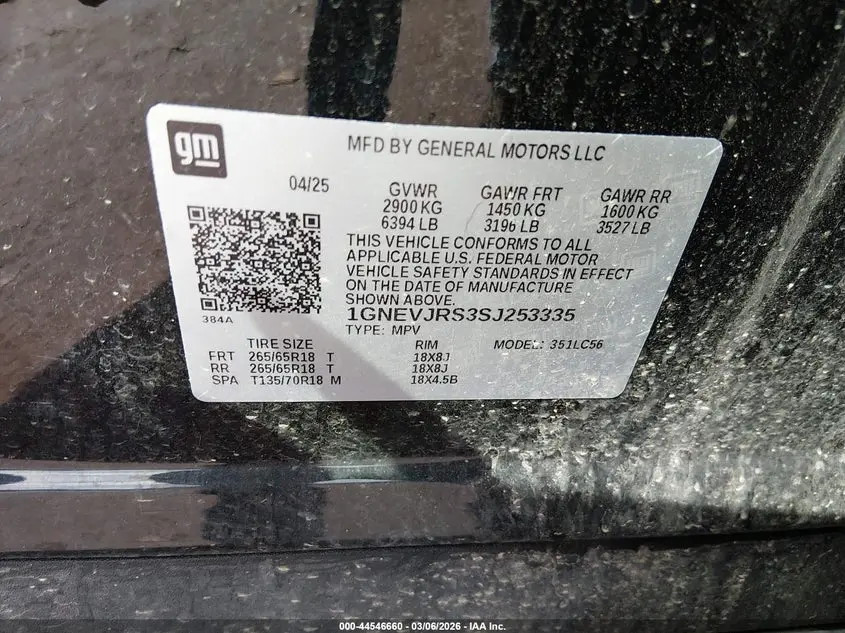 2025 CHEVROLET TRAVERSE AWD Z71