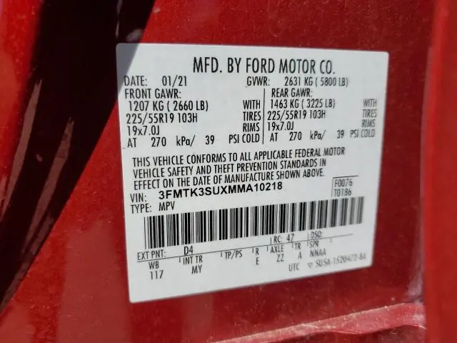 2021 FORD MUSTANG MACH-E PREMIUM