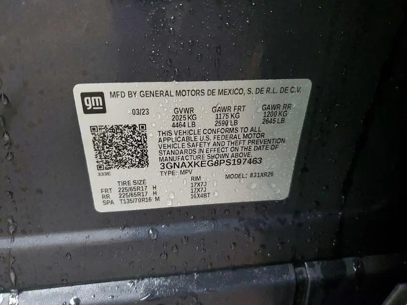 2023 CHEVROLET EQUINOX LT  