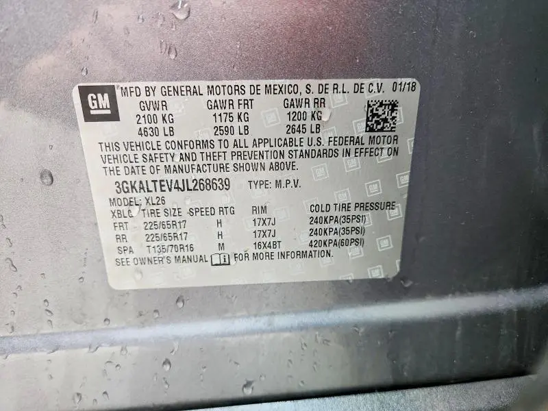 2018 GMC TERRAIN SLE  