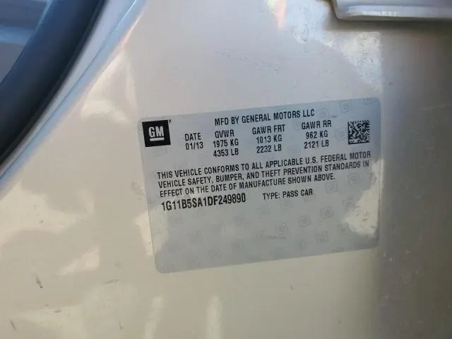 2013 CHEVROLET MALIBU LS  