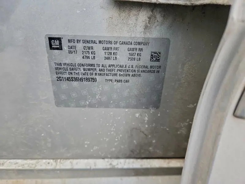 2017 CHEVROLET IMPALA PREMIER  