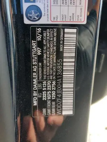 2017 MERCEDES-BENZ E 300  