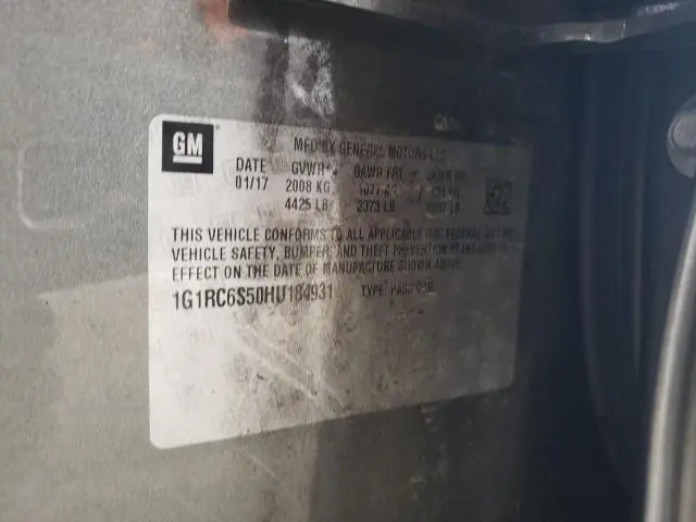2017 CHEVROLET VOLT LT  