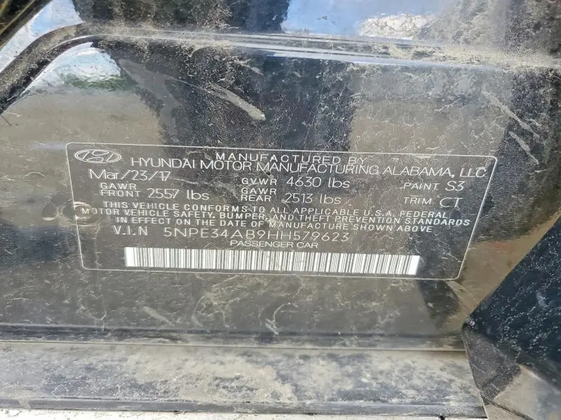 2017 HYUNDAI SONATA SPORT 2.0T  