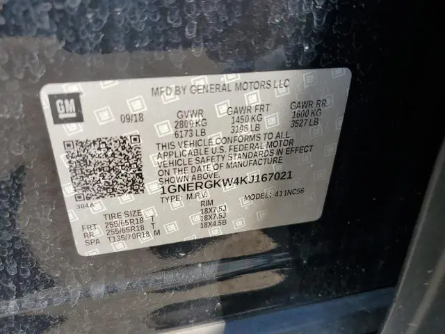 2019 CHEVROLET TRAVERSE LT  