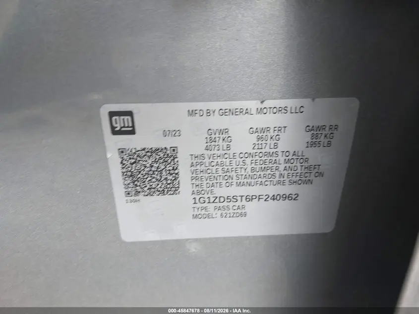 2023 CHEVROLET MALIBU FWD 1LT