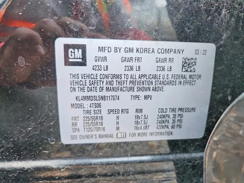 2022 BUICK ENCORE GX SELECT  
