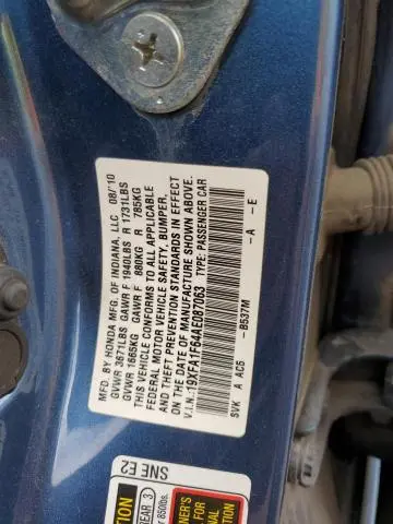 2010 HONDA CIVIC LX-S  
