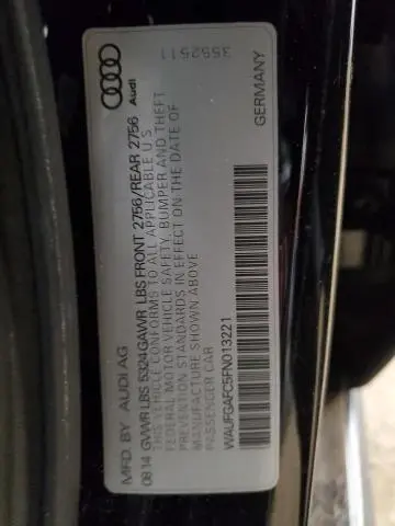 2015 AUDI A6 PREMIUM PLUS  