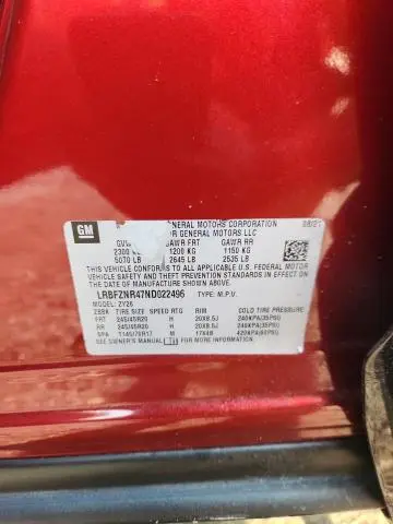 2022 BUICK ENVISION ESSENCE  