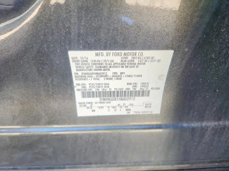 2017 FORD FLEX LIMITED  