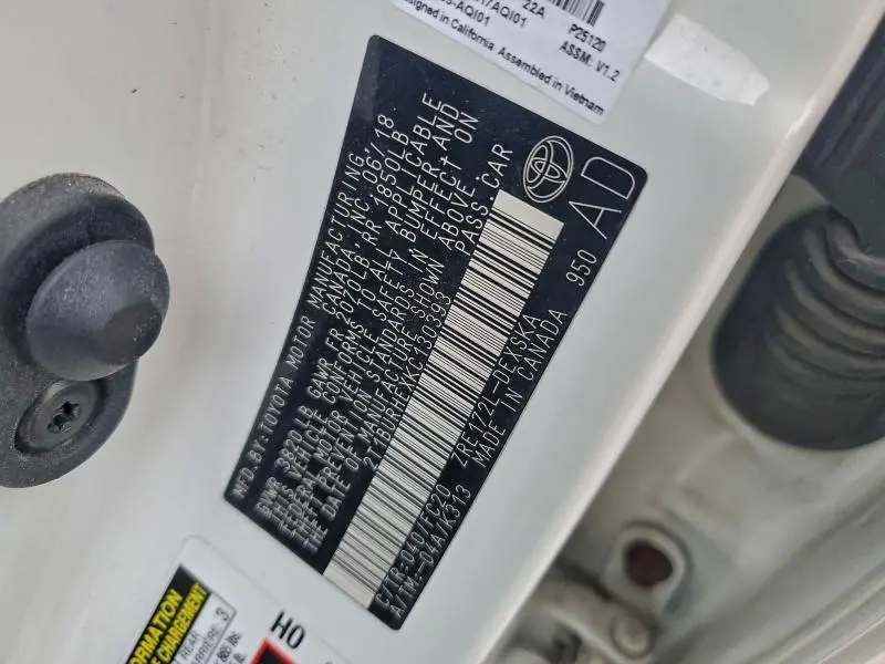 2019 TOYOTA COROLLA L  