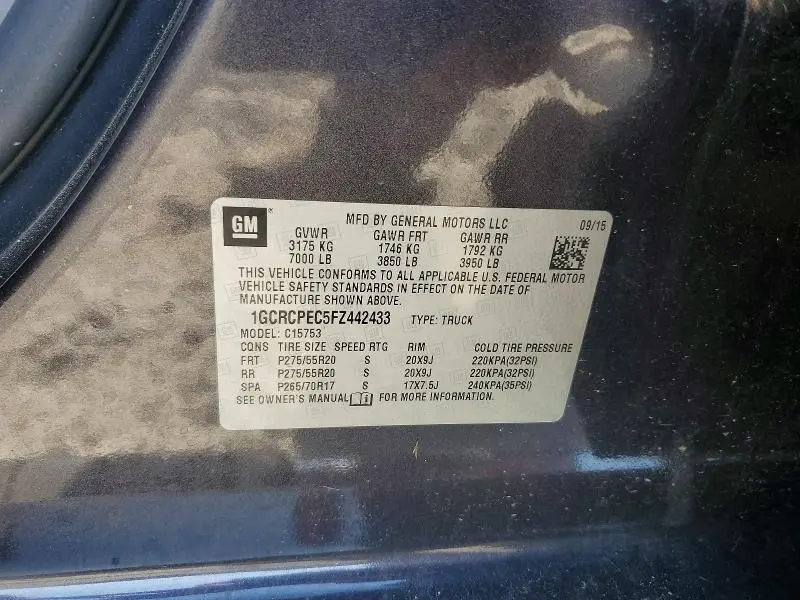 2015 CHEVROLET SILVERADO C1500  