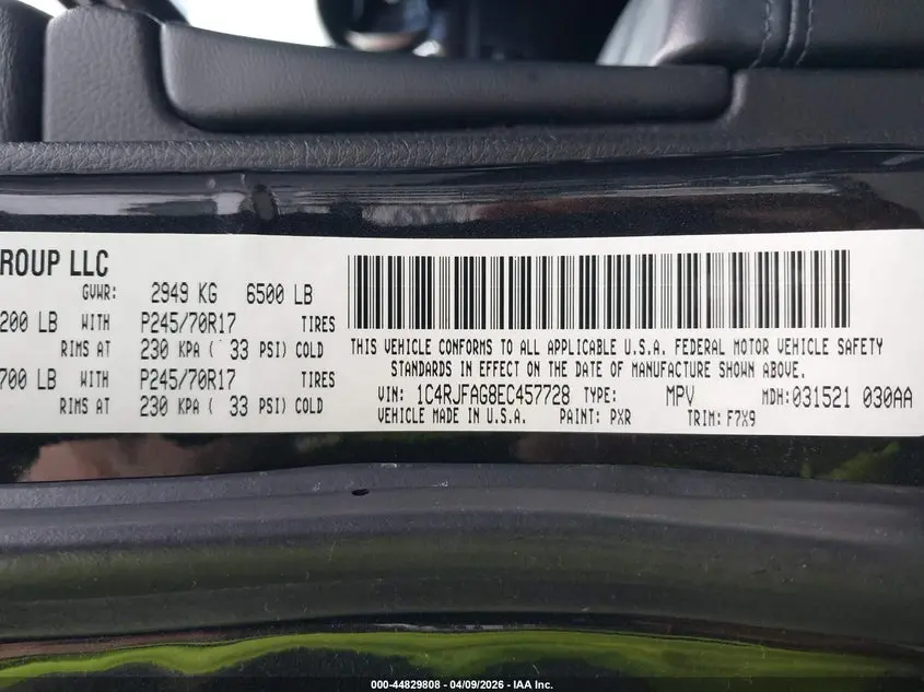 2014 JEEP GRAND CHEROKEE LAREDO