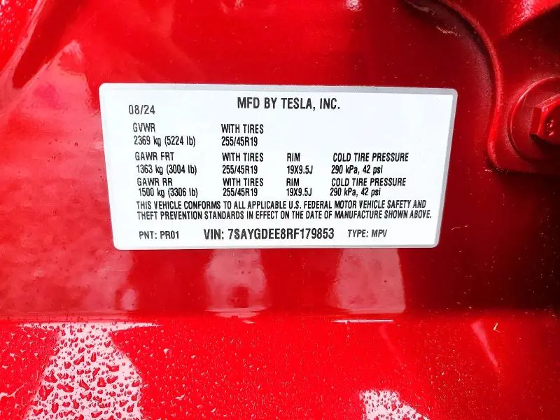 2024 TESLA MODEL Y   