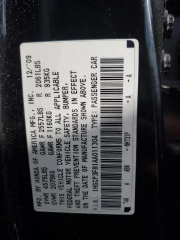 2010 HONDA ACCORD EXL