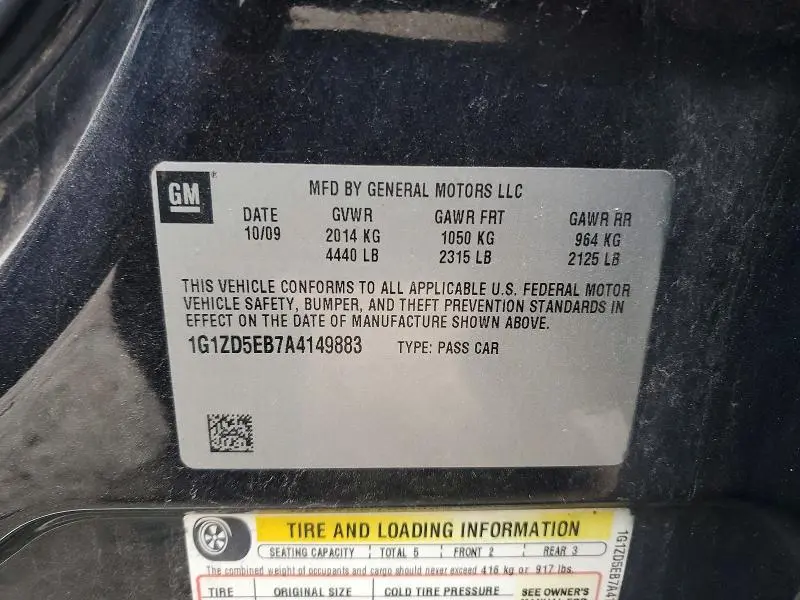 2010 CHEVROLET MALIBU 2LT  