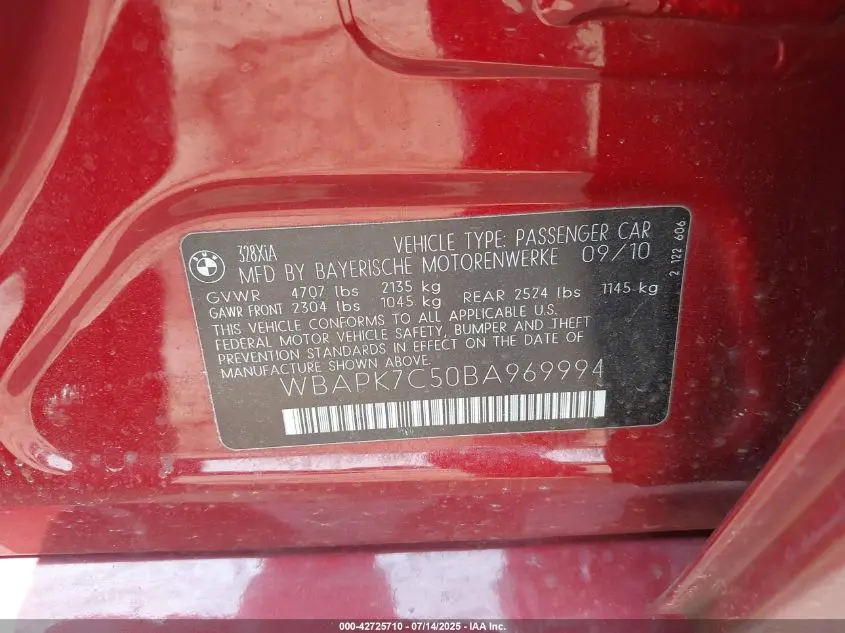 2011 BMW 328I XDRIVE