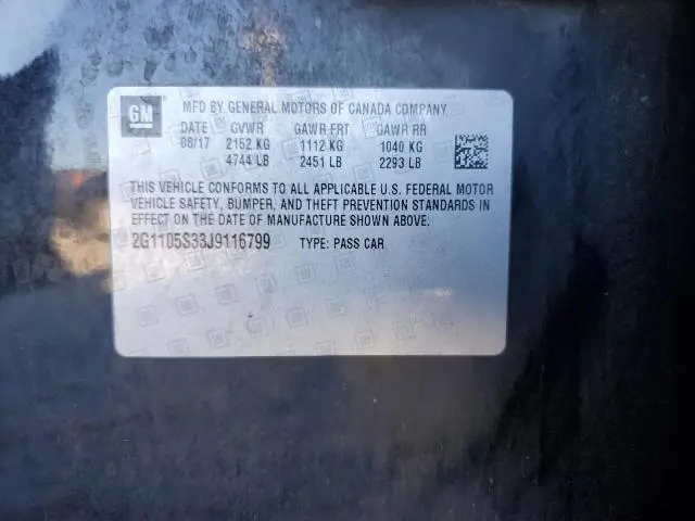 2018 CHEVROLET IMPALA LT  