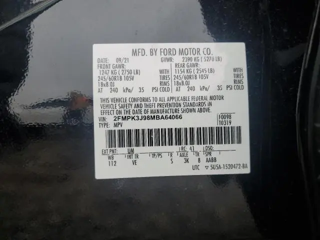 2021 FORD EDGE SEL  