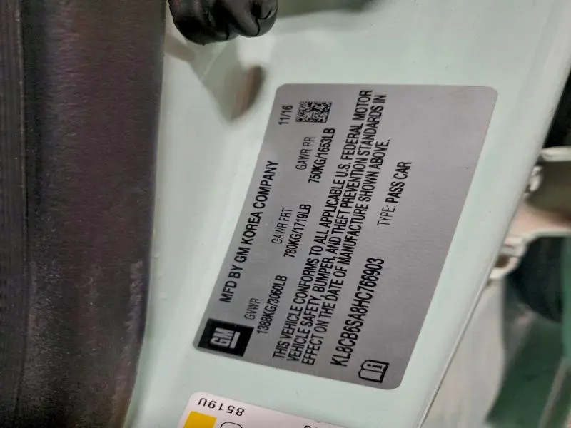 2017 CHEVROLET SPARK LS  