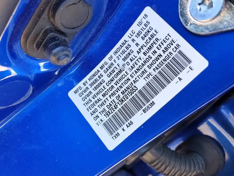 2019 HONDA INSIGHT LX  