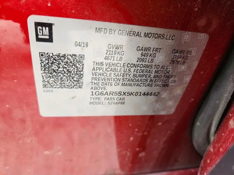 2019 CADILLAC CTS LUXURY  