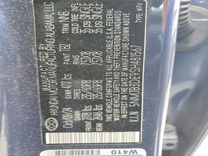 2025 HYUNDAI TUCSON SEL  