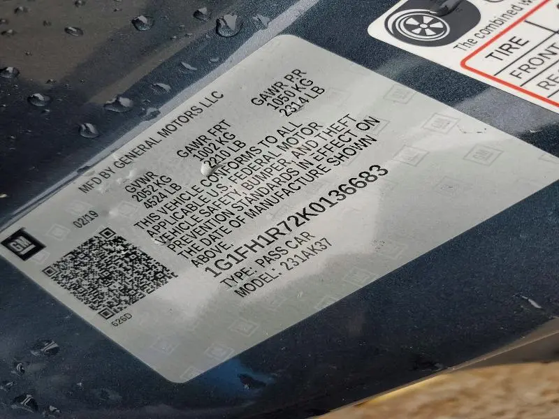 2019 CHEVROLET CAMARO SS  