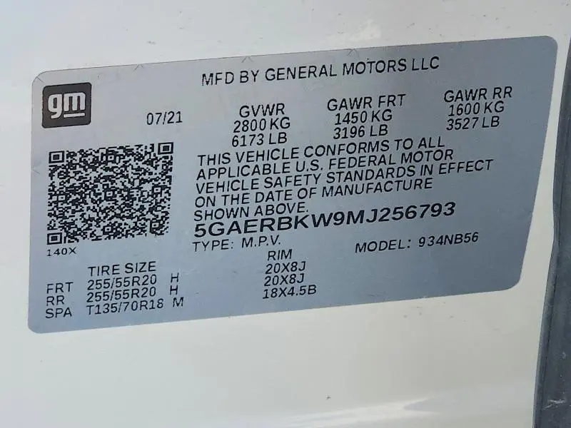 2021 BUICK ENCLAVE ESSENCE  
