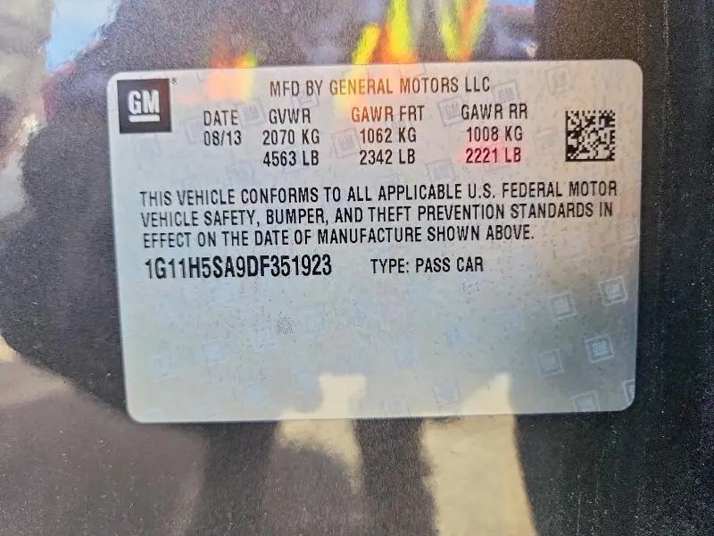 2013 CHEVROLET MALIBU LTZ  