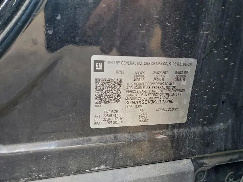 2019 CHEVROLET EQUINOX LS  