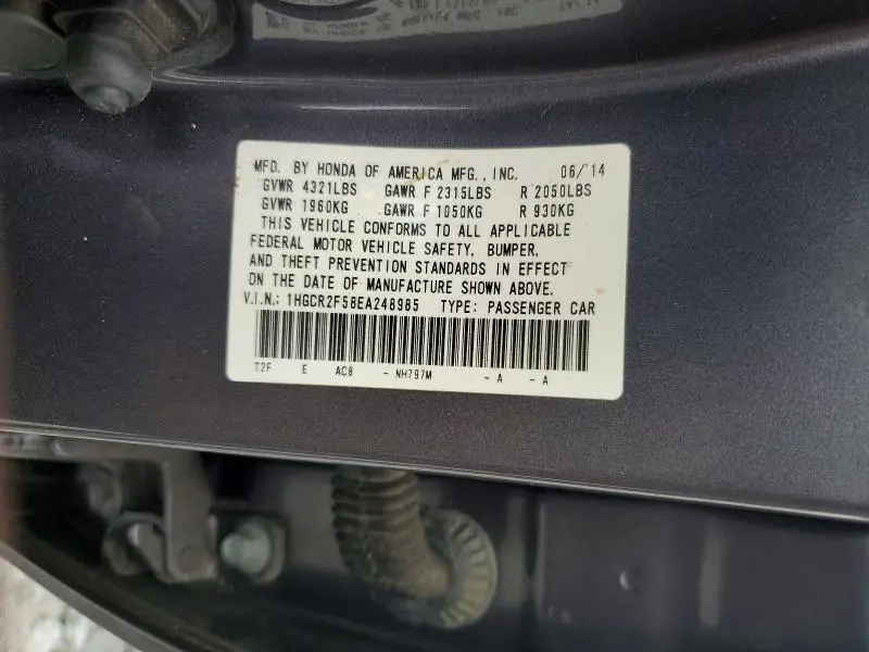 2014 HONDA ACCORD SPORT  