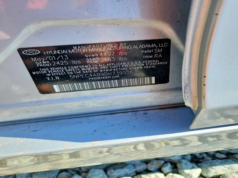 2013 HYUNDAI SONATA SE 2.0T  