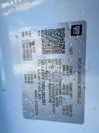 2021 CHEVROLET EXPRESS G3500 LT  