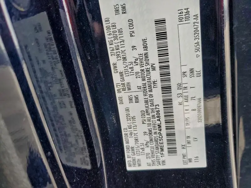 2021 FORD BRONCO BASE  