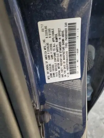 2017 HONDA ACCORD LX  