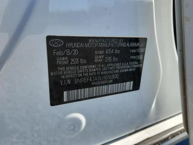 2020 HYUNDAI SONATA SEL  
