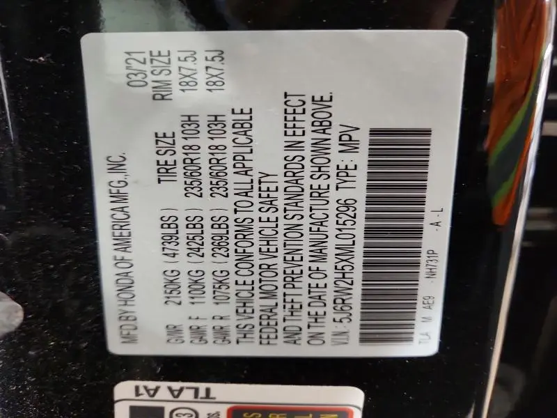 2021 HONDA CR-V EX  