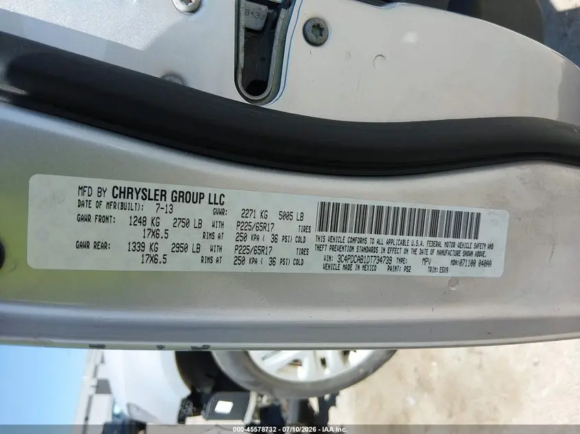 2013 DODGE JOURNEY AMERICAN VALUE PKG