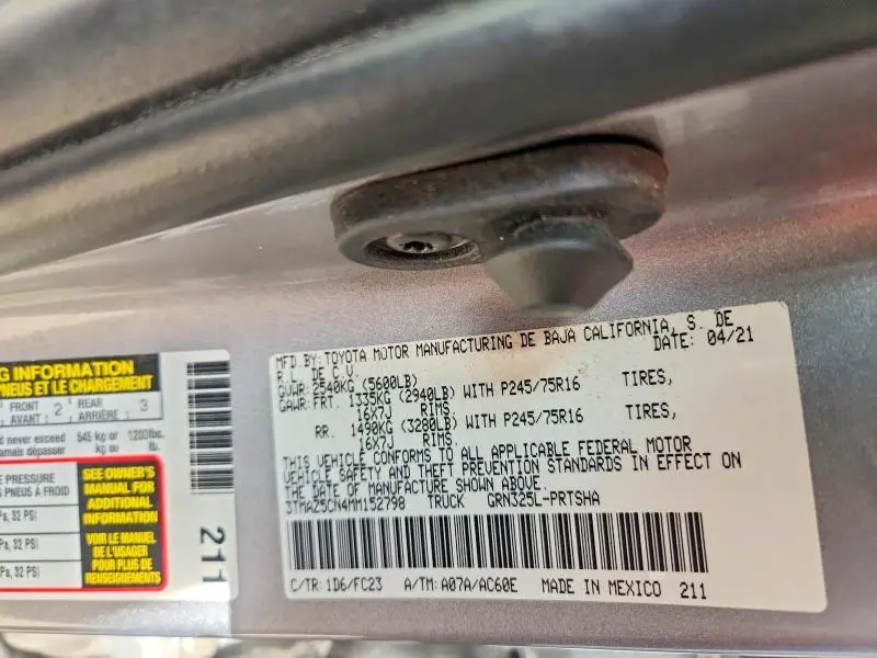 2021 TOYOTA TACOMA DOUBLE CAB  