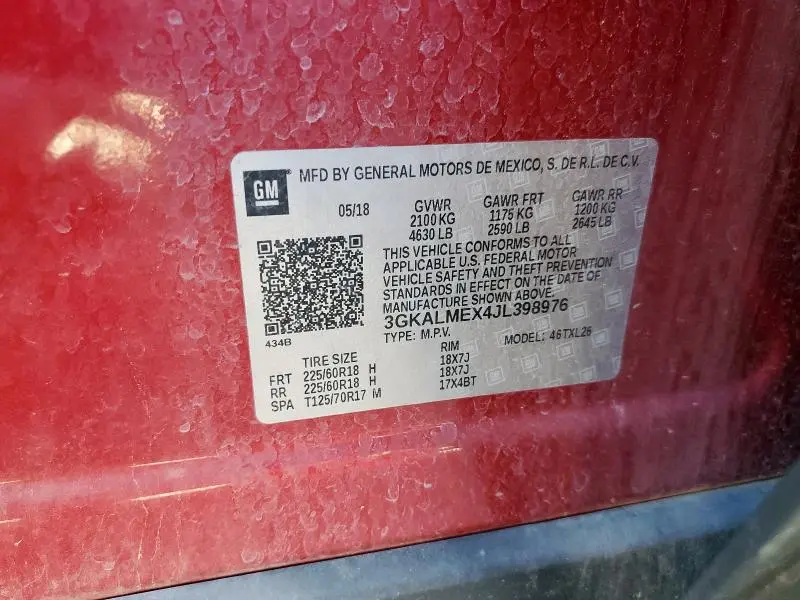 2018 GMC TERRAIN SLE  