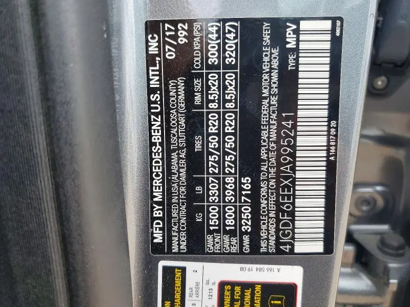 2018 MERCEDES-BENZ GLS 450 4MATIC  
